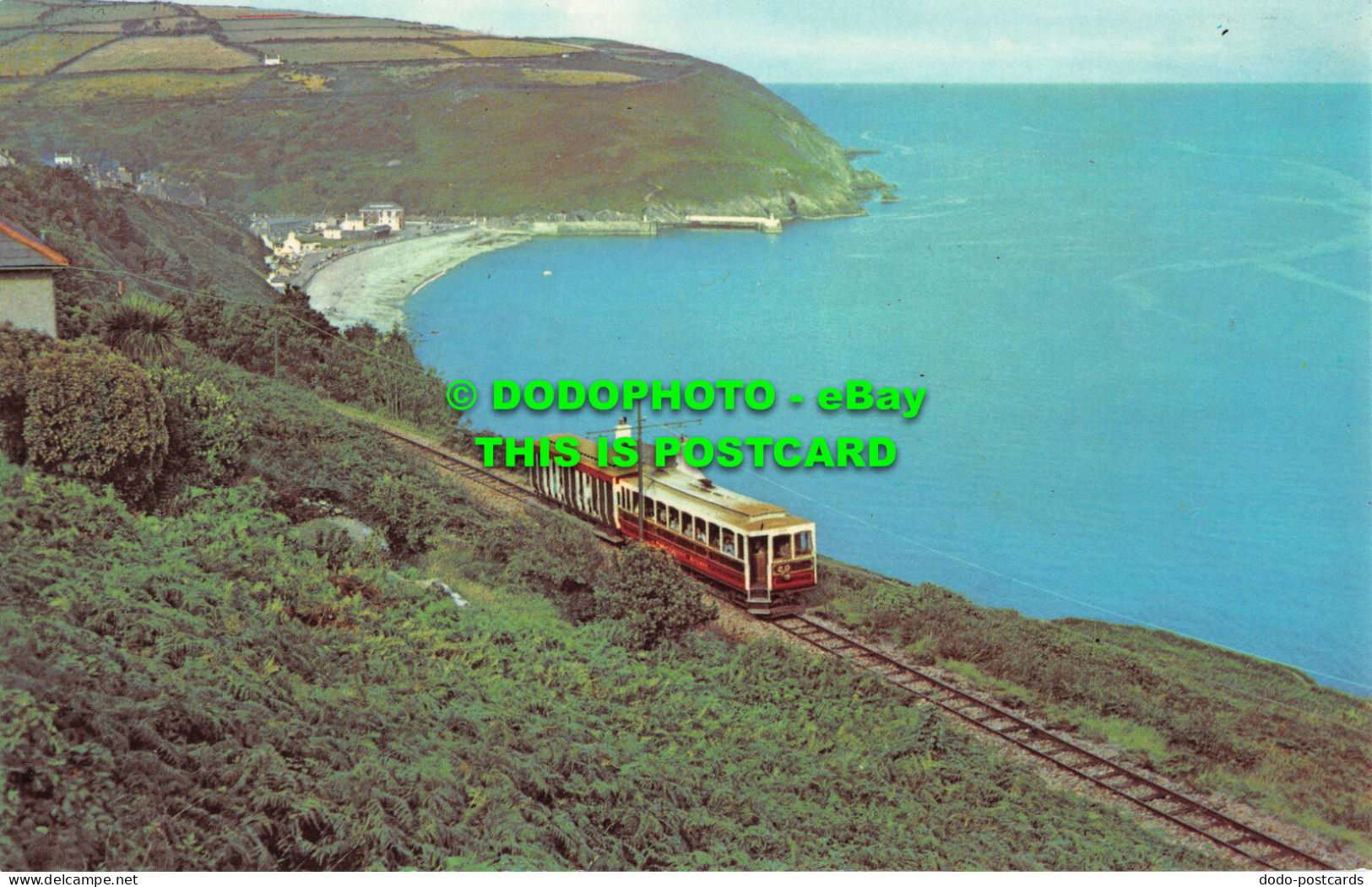 R518962 Manx Electric Railway. I. O. M. Passing Fairy Cottage Overlooking Laxey - Mondo