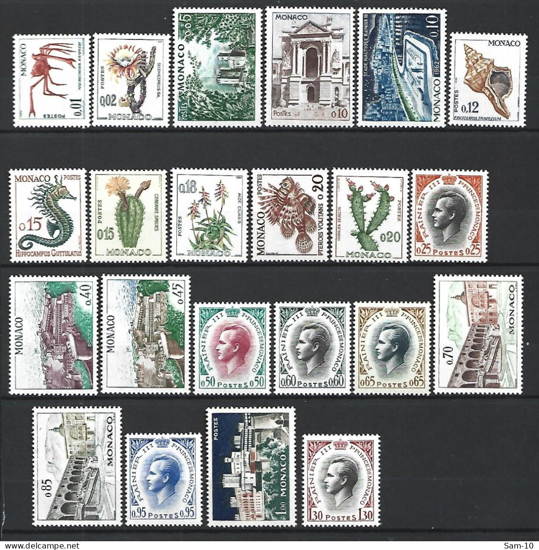 Timbre De Monaco Neuf ** N 537 A / 550 A - Unused Stamps