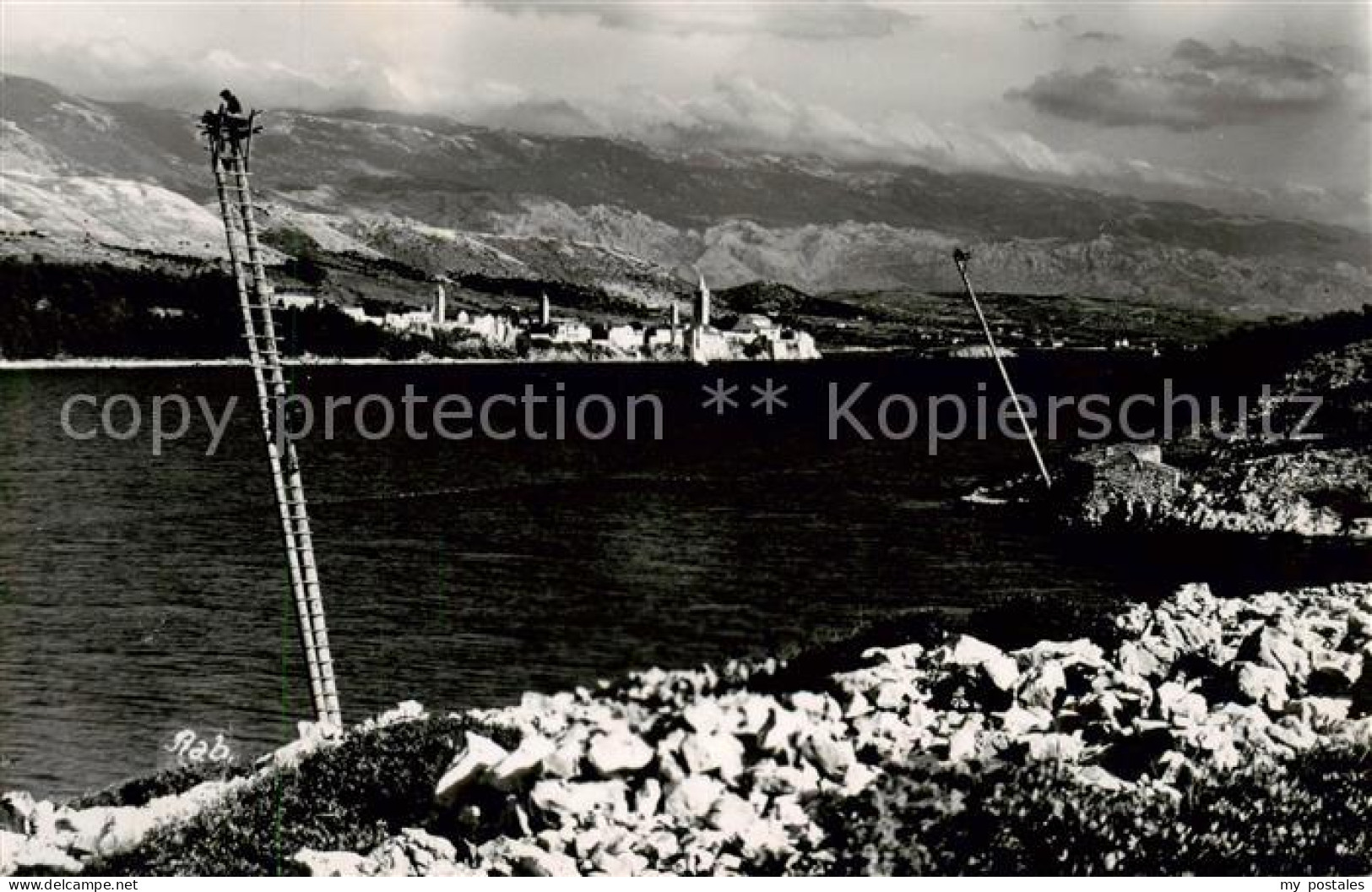 73854360 Rab  Croatia Kuestenpanorama  - Kroatien