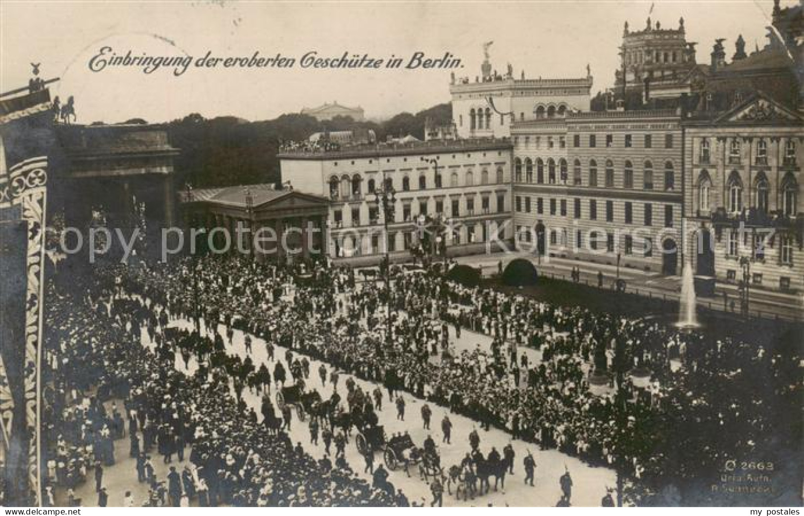 73854358 Berlin Einbringung Der Eroberten Geschuetze Berlin - Andere & Zonder Classificatie