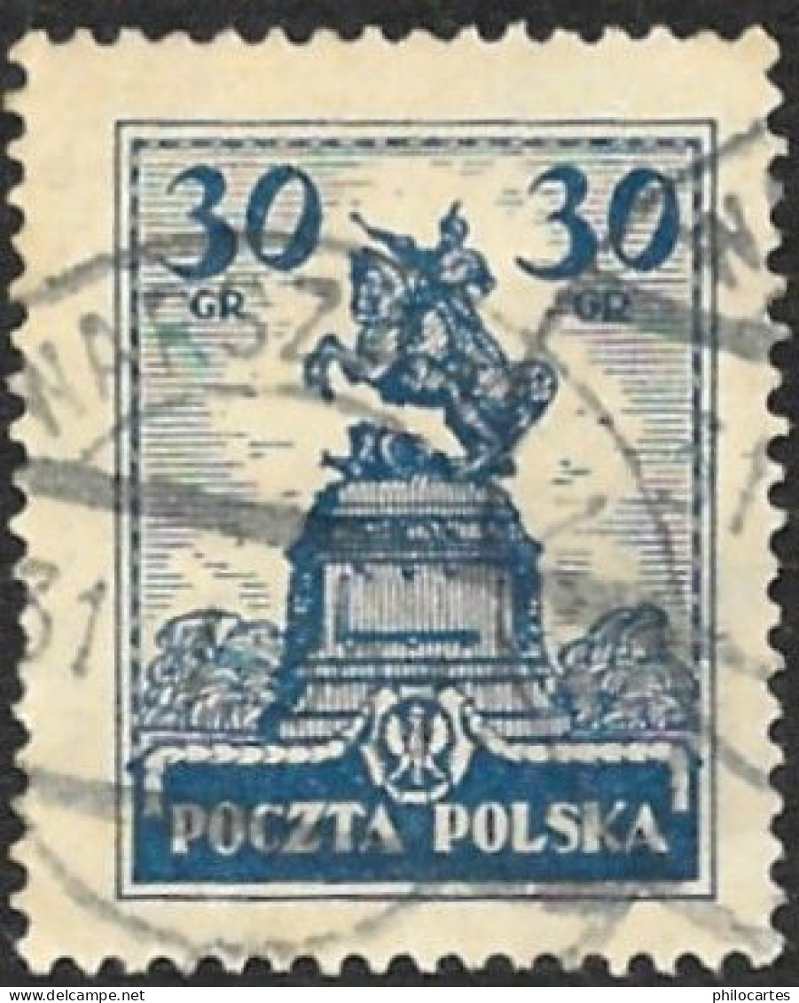 POLOGNE  1925  -  YT   318 - Statue De Sobieski - Oblitéré - Usati