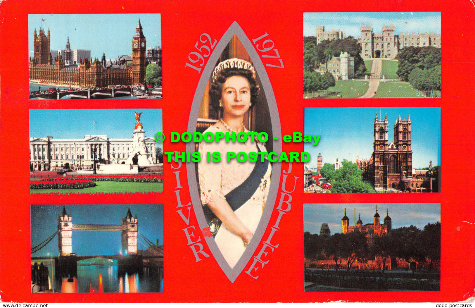 R519091 Silver Jubilee. London. Windsor Castle. Westminster Abbey. Her Majesty Q - Autres & Non Classés