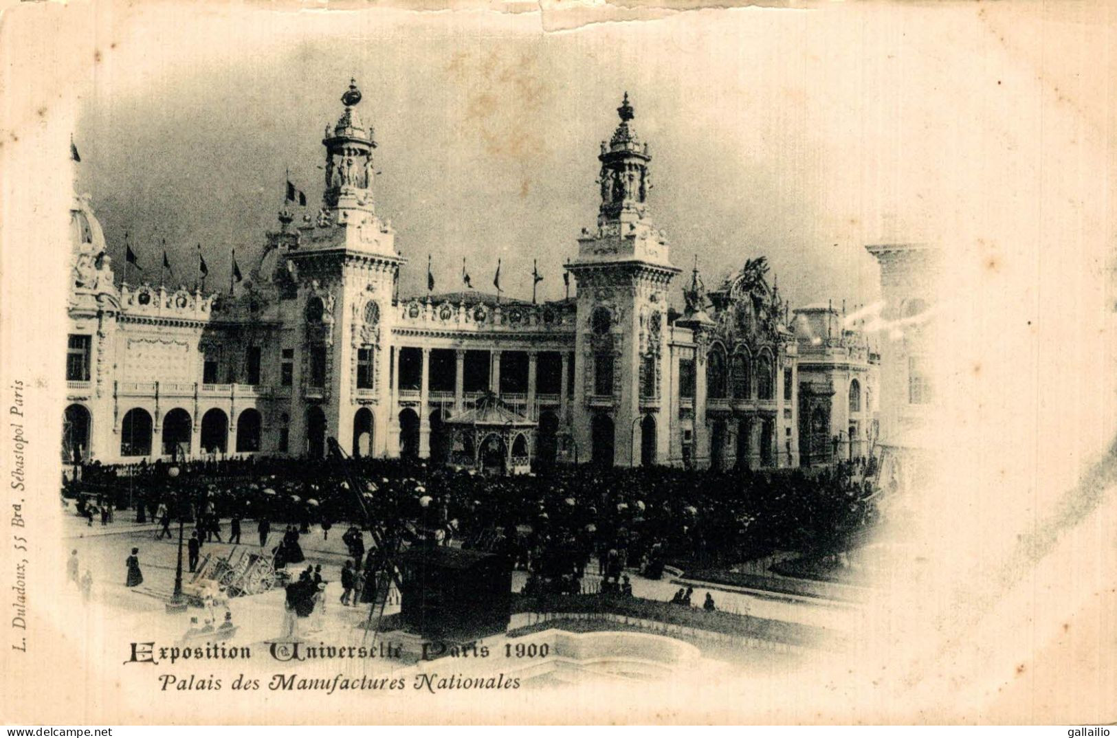 EXPOSITION PARIS 1900 PALAIS DES MANUFACTURES NATIONALES - Exhibitions