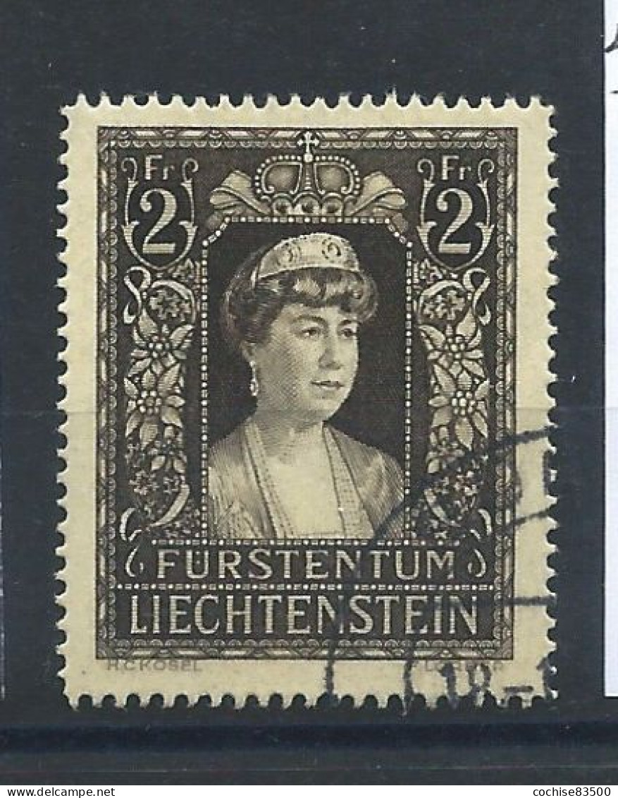 Liechtenstein N°231 Obl (FU) 1947 - Mort De La Princesse Elsa - Usati