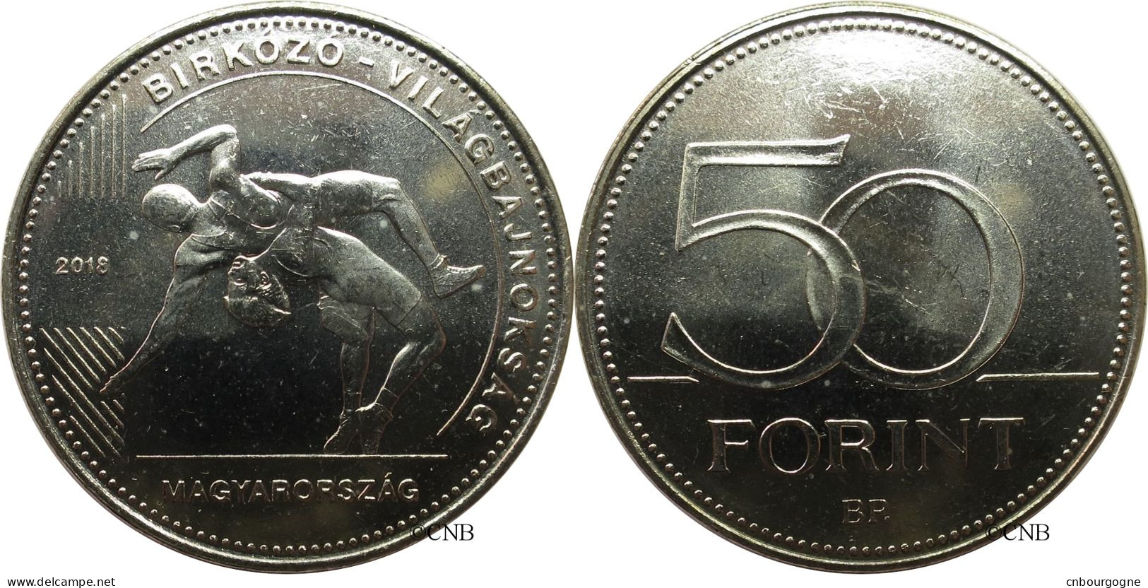 Hongrie - République - 50 Forint Championnat Du Monde De Lutte 2018 - UNC - Mon4656 - Hungría