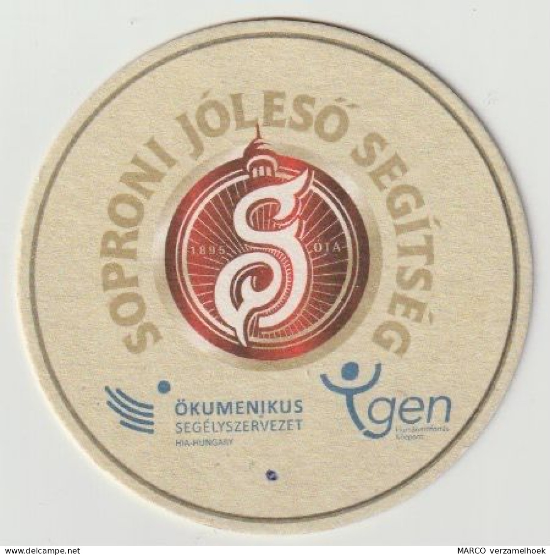 Bierviltje-bierdeckel-beermat Soproni Jólesó Segítség Hungary (H) - Sous-bocks