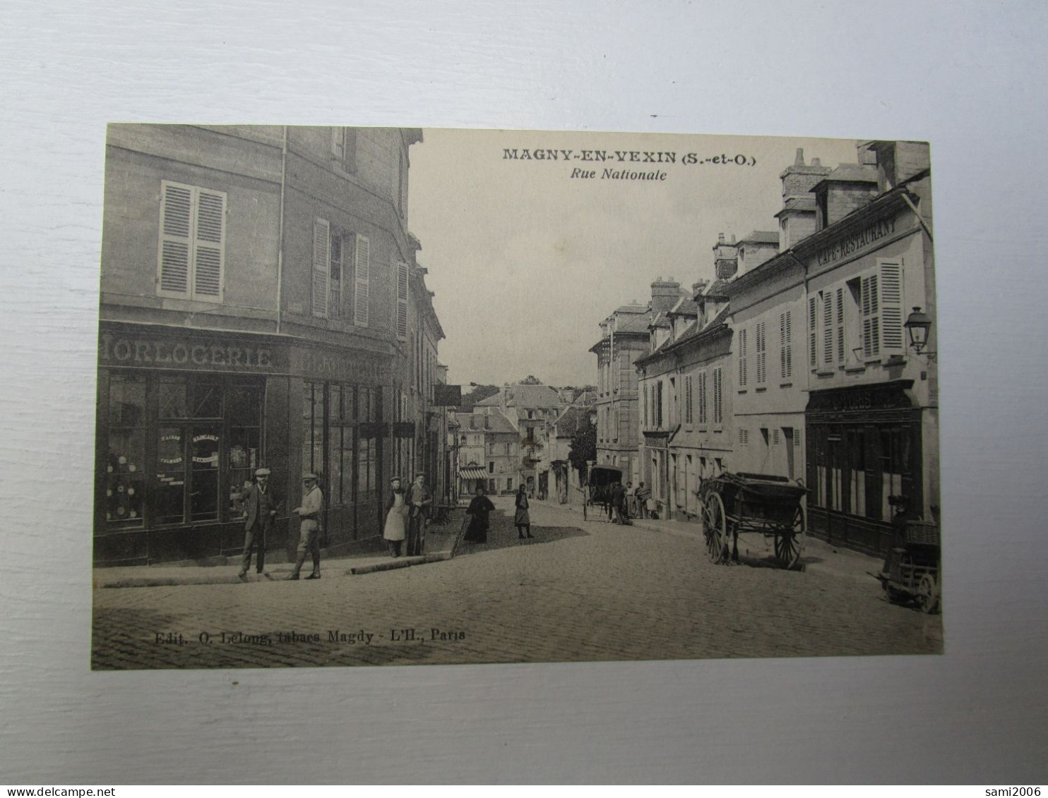 95 MAGNY EN VEXIN RUE NATIONALE HORLOGERIE ANIMEE - Magny En Vexin