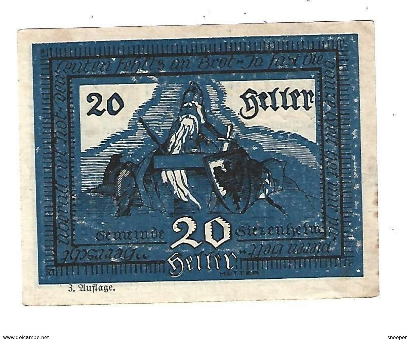 **notgeld   Austria   Siezenheim  20 Heller  996.1c - Autriche