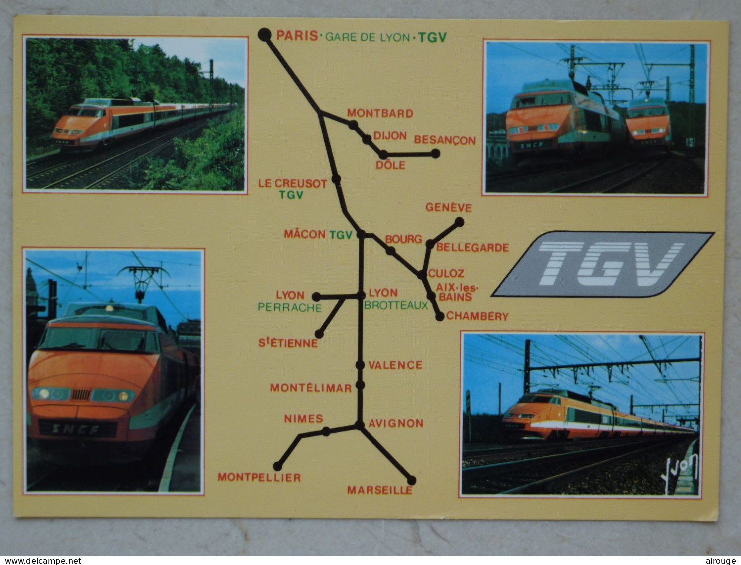 CP TGV De La SNCF, éditions Yvon - Treni