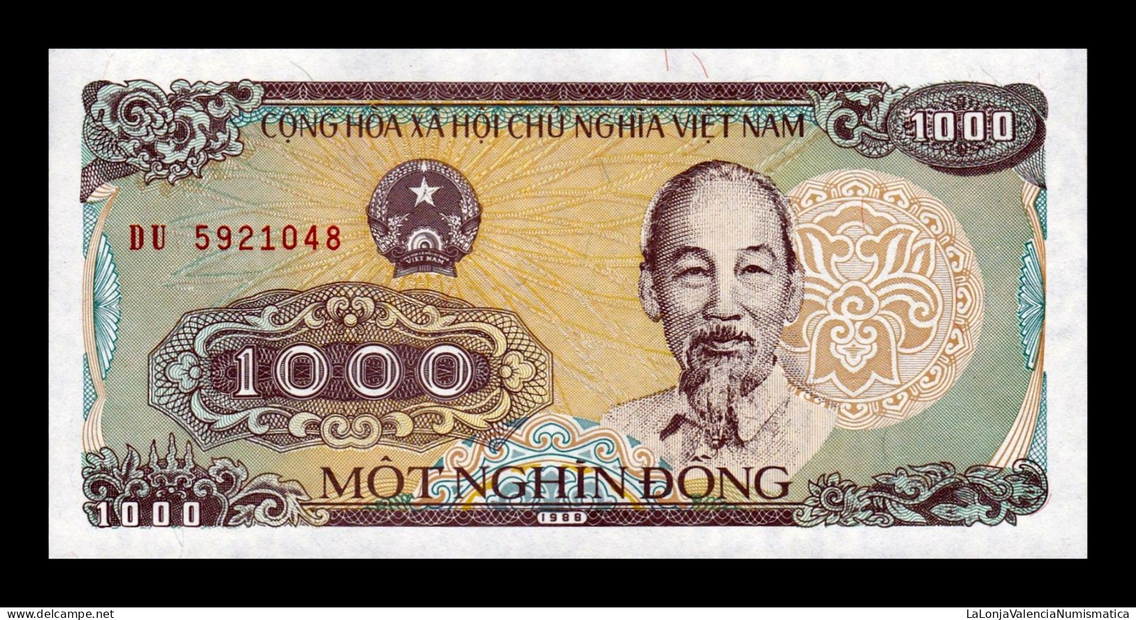 Vietnam 1000 Dong 1988 Pick 106a Small Serial Sc Unc - Vietnam