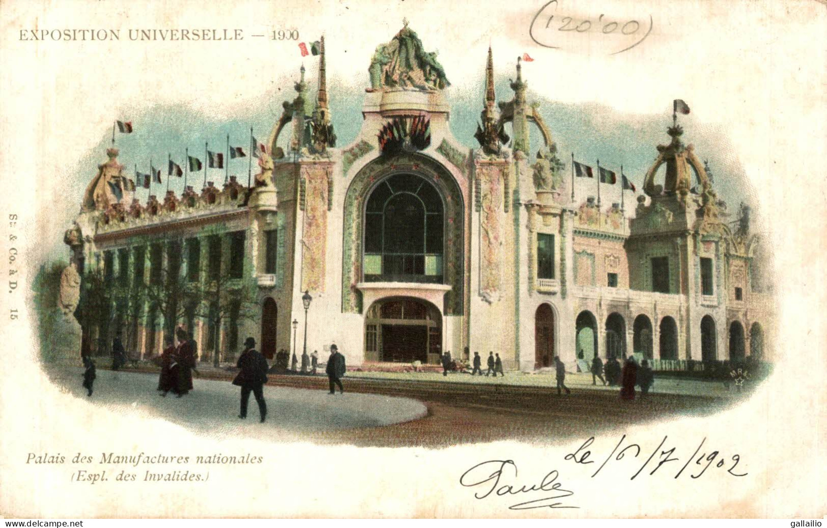 EXPOSITION PARIS 1900 PALAIS DES MANUFACTURES NATIONALES - Exhibitions