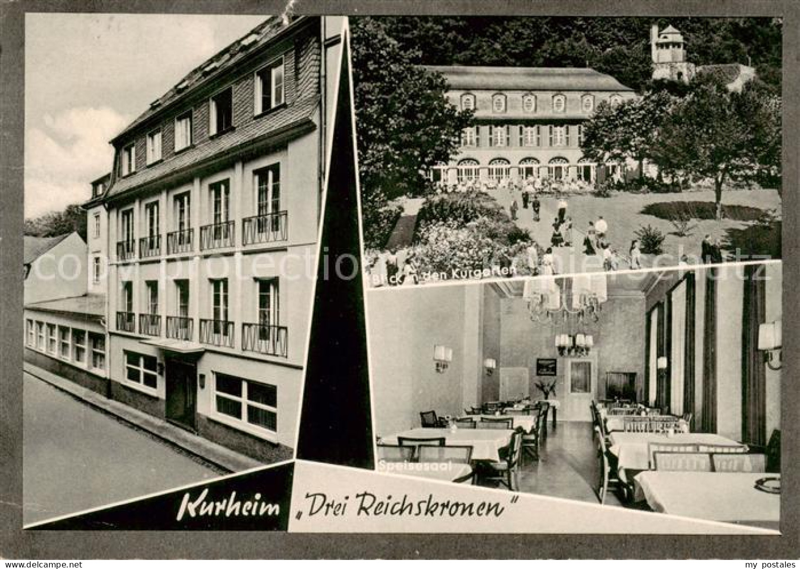 73854234 Bad Bertrich Kurheim Drei Reichskronen Kurgarten Speisesaal Bad Bertric - Bad Bertrich