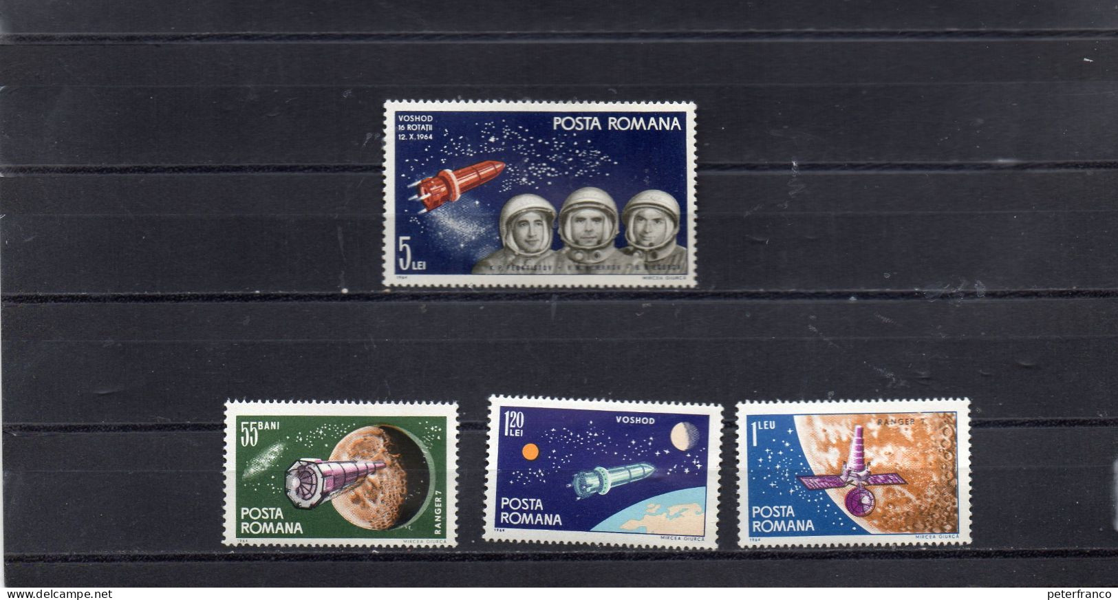 1964 Romania - Satelliti Nello Spazio - Europa