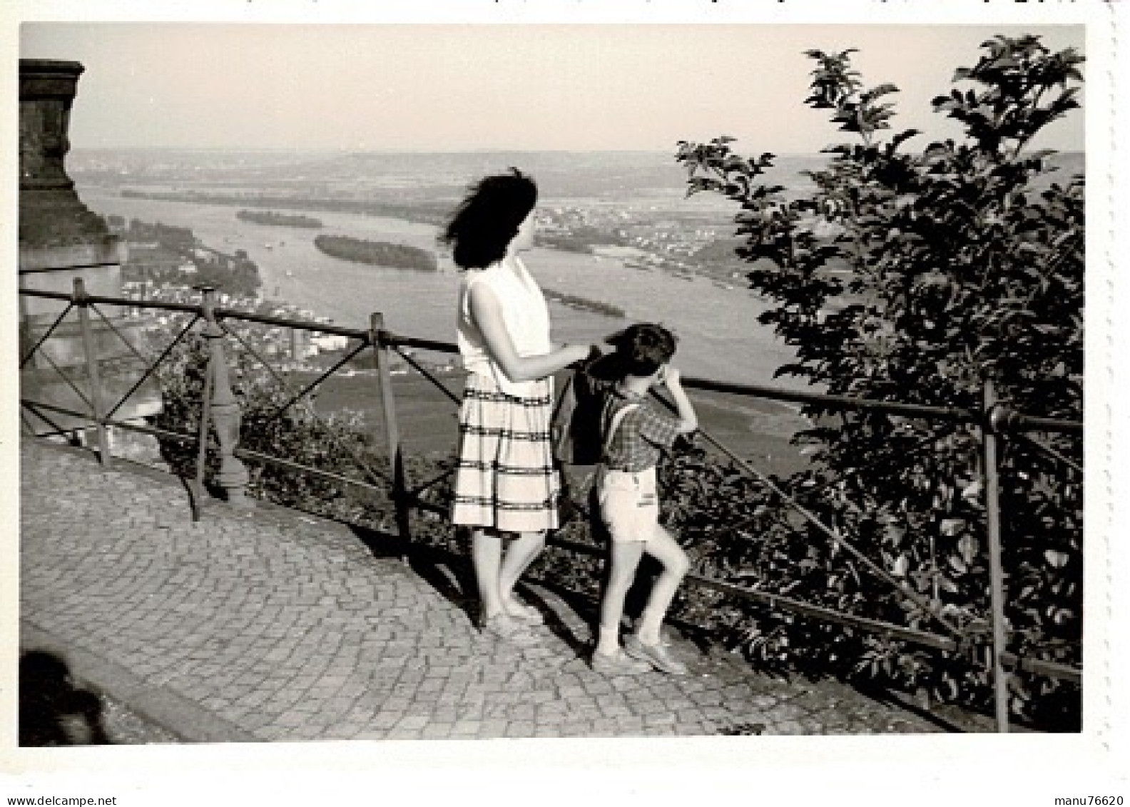 Ref 1 - Photo + Négatif : Vue Du Rhin à Rudesheim Rhein - Allemagne . - Europa