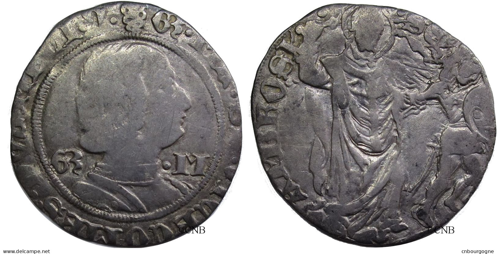 Italie - Duché De Milan - Galeazzo Maria Sforza - Grosso De 4 Soldi ND (c.1466-1476) - TB - Mon3564 - Monedas Feudales