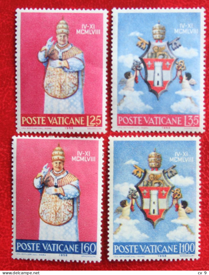 Pope Johannes XXIII 1959 Mi 303-306 Yv 268-271 Ongebruikt / MH * VATICANO VATICAN VATICAAN - Unused Stamps