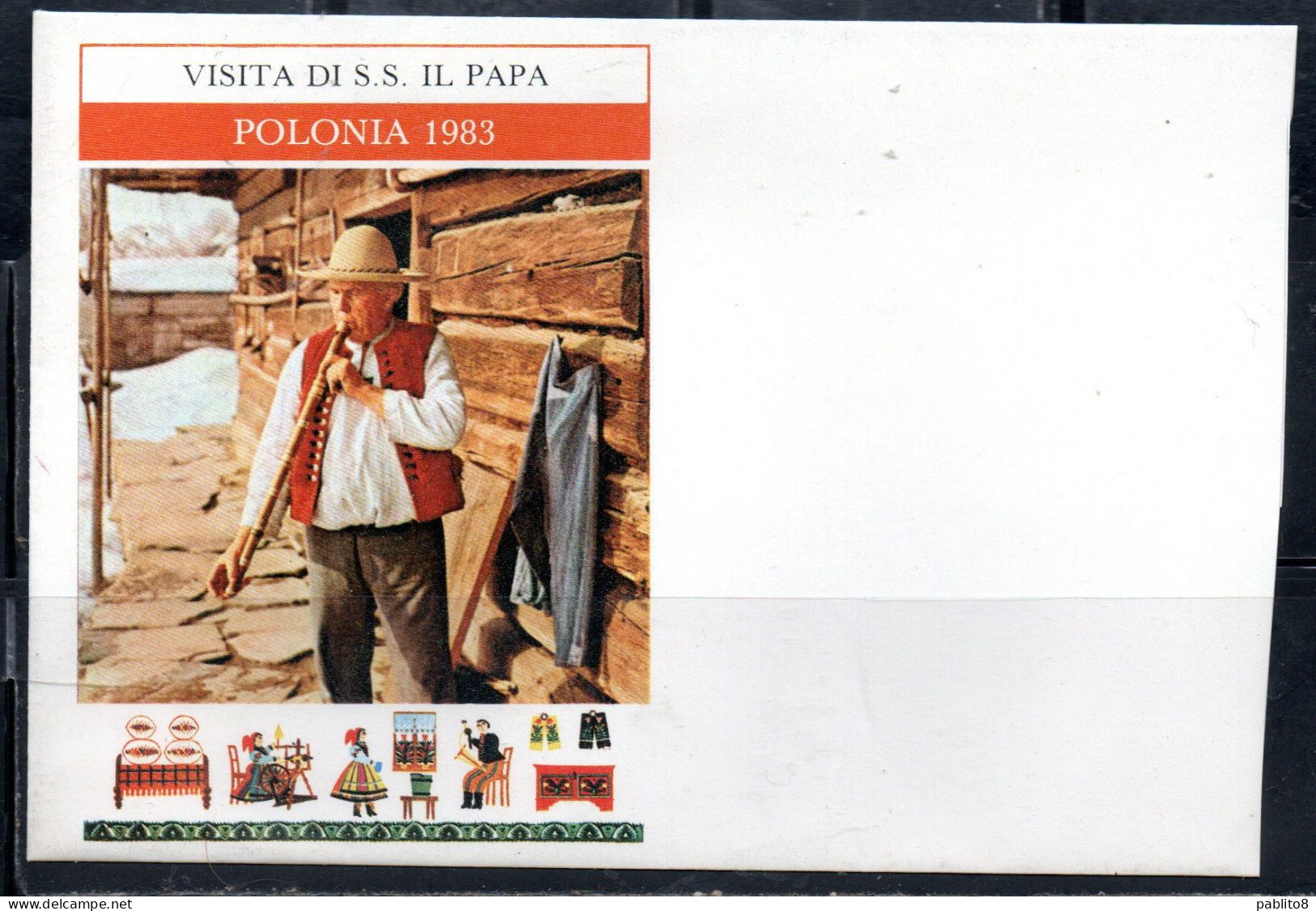 POLONIA POLAND POLSKA 1983 VISIT OF POPE JOHN PAUL II VISITA DEL PAPA GIOVANNI PAOLO IN POLONIA COVER UNUSED NUOVA - Nuovi