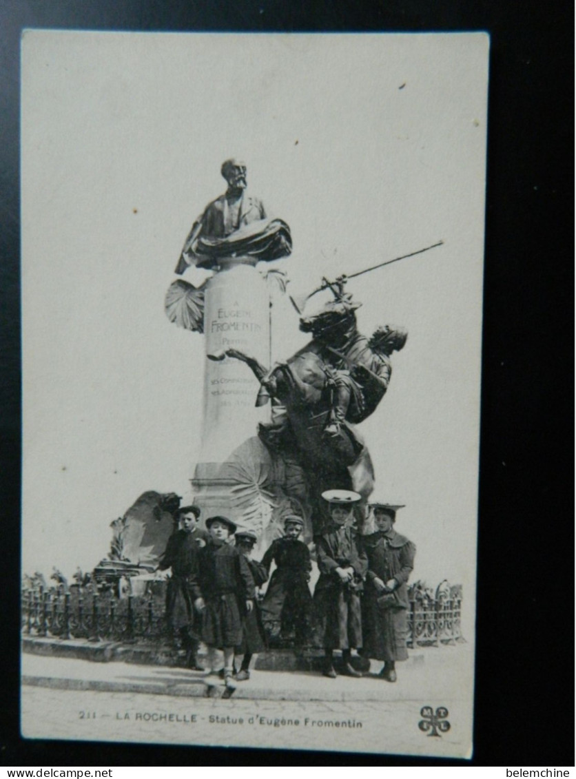 LA ROCHELLE                            STATUE D'EUGENE FROMENTIN - La Rochelle