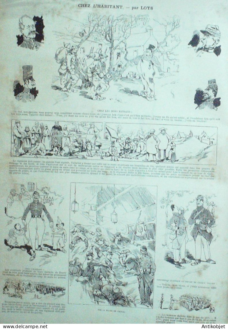 La Caricature 1882 N°144 Surveillance Des Réservistes Mariés Robida Loys Casablanca - Tijdschriften - Voor 1900