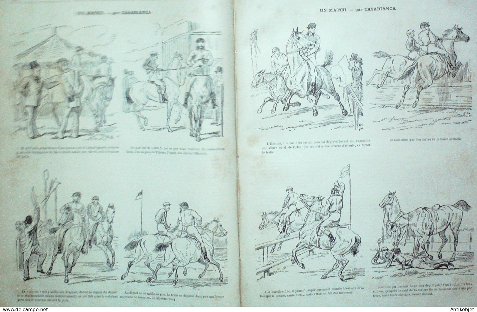 La Caricature 1882 N°144 Surveillance Des Réservistes Mariés Robida Loys Casablanca - Magazines - Before 1900