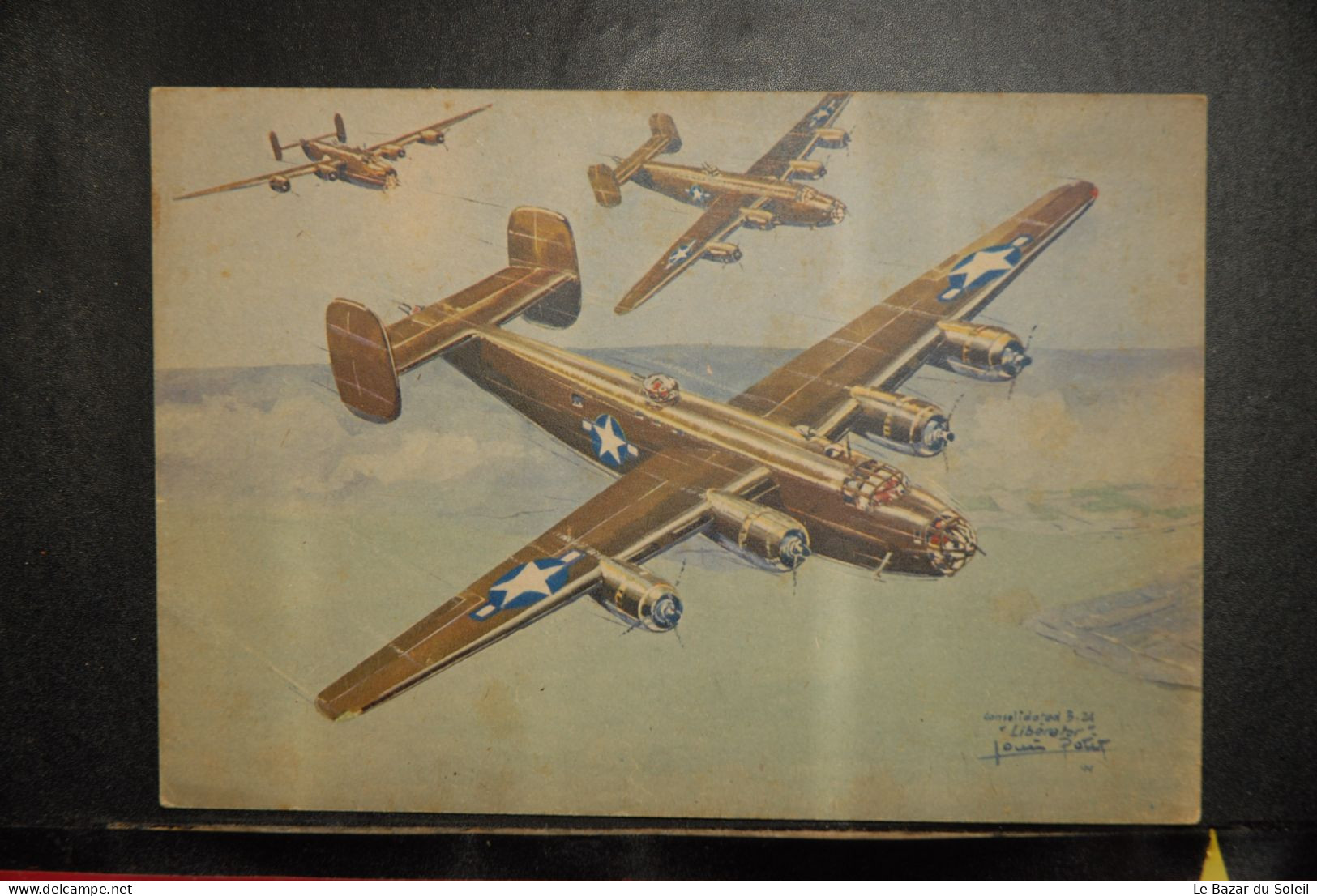 CP,  ILLUSTRATEUR, Louis Petit, Avion, CONSOLIDATED B 24 LIBERATOR, Collection Des Avions Alliés - 1939-1945: 2. Weltkrieg