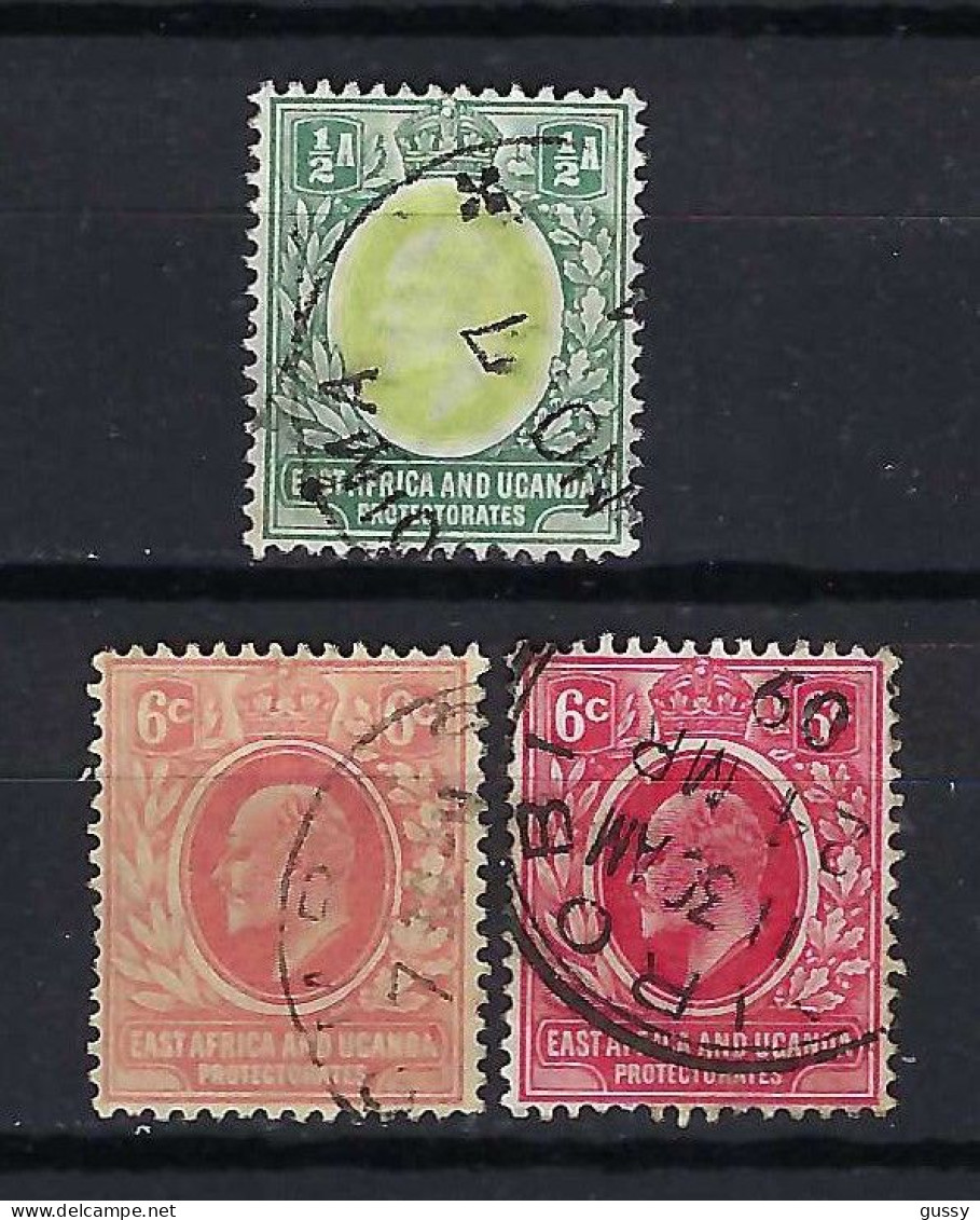 AFRIQUE ORIENTALE BRITANNIQUE & OUGANDA Ca.1903-09: Lot D' Obl. Petit Prix - Britisch-Ostafrika