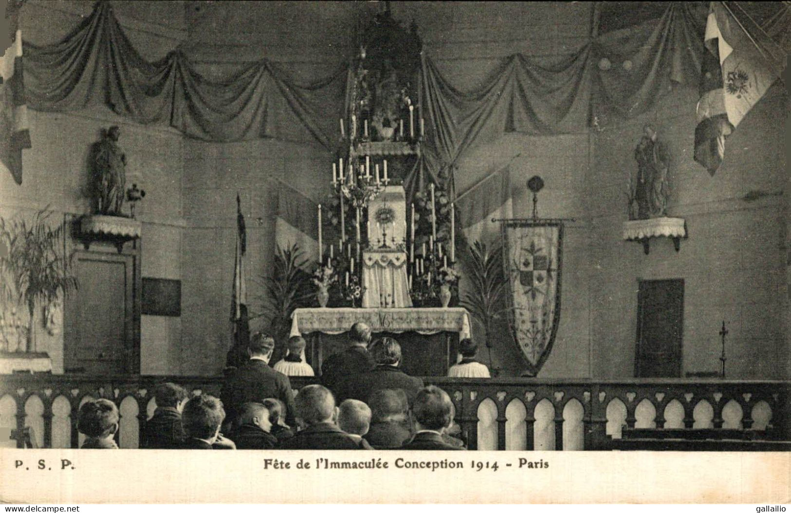 PARIS DETE DE L'IMMACULEE CONCEPTION 1914 - Andere Monumenten, Gebouwen