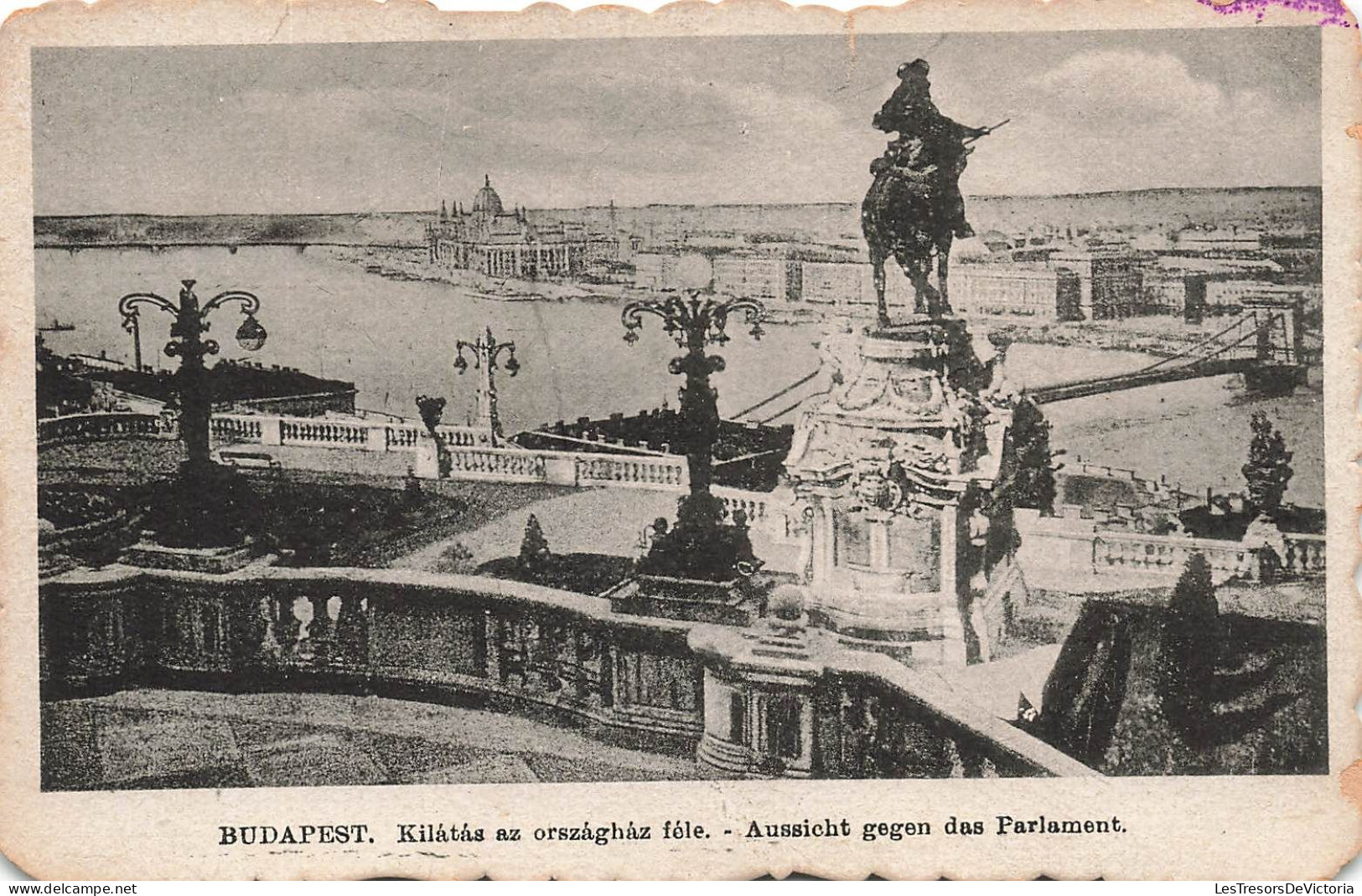 HONGRIE - Budapest - Kilatas Az Orzaghaz Fele - Aussicht Gegen Dans Parlament - Carte Postale Ancienne - Hongrie