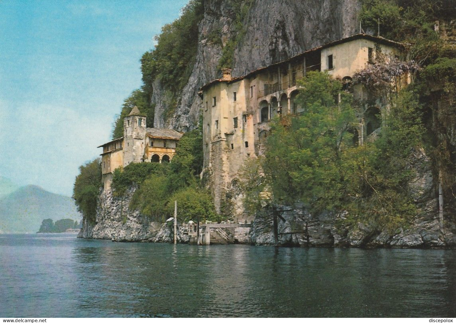 AD77 Leggiuno (Varese) - Santuario Di Santa Caterina Del Sasso - Panorama Sul Lago Maggiore / Non Viaggiata - Andere & Zonder Classificatie