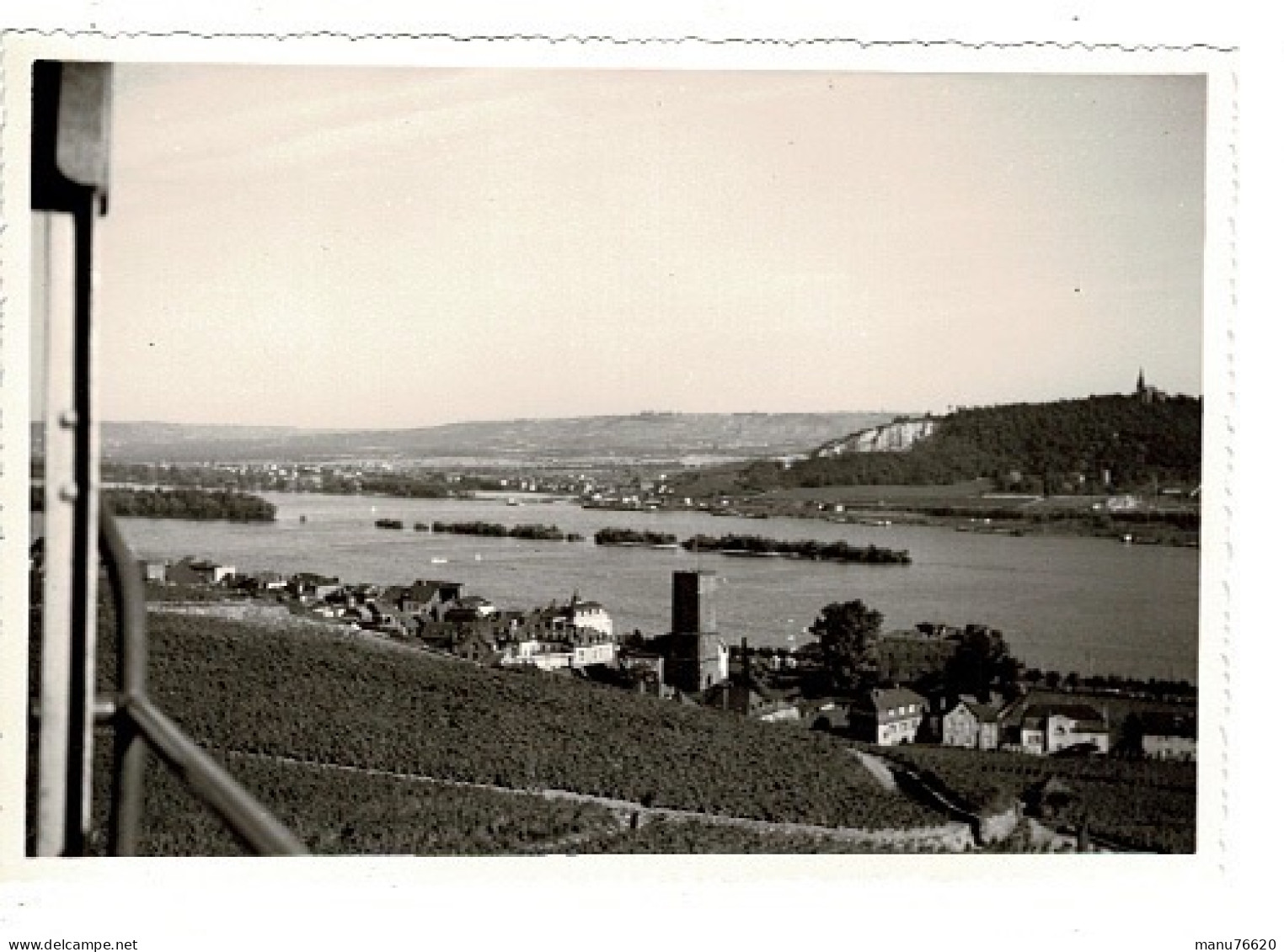 Ref 1 - Photo + Négatif : Vue Du Rhin à Rudesheim Rhein - Allemagne . - Europa