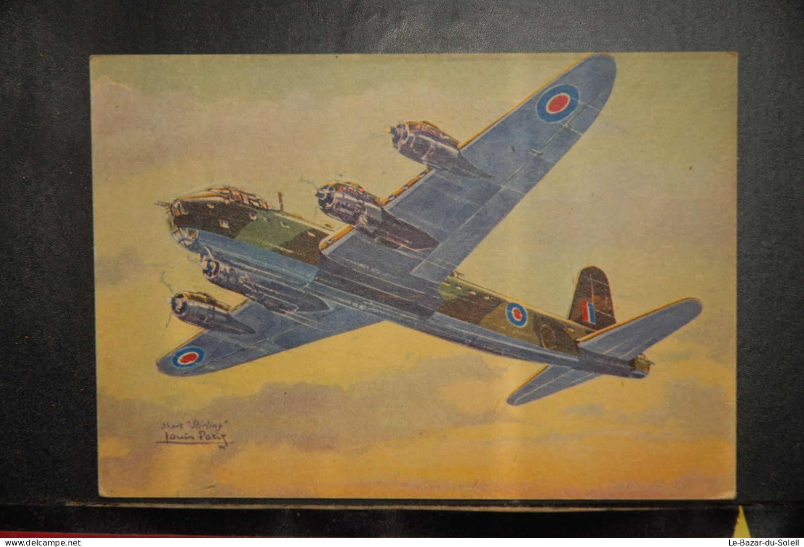 CP,  ILLUSTRATEUR, Louis Petit, Avion,  SHORT STIRLING BOMBARDIER LOURD, Collection Des Avions Alliés - 1939-1945: 2nd War