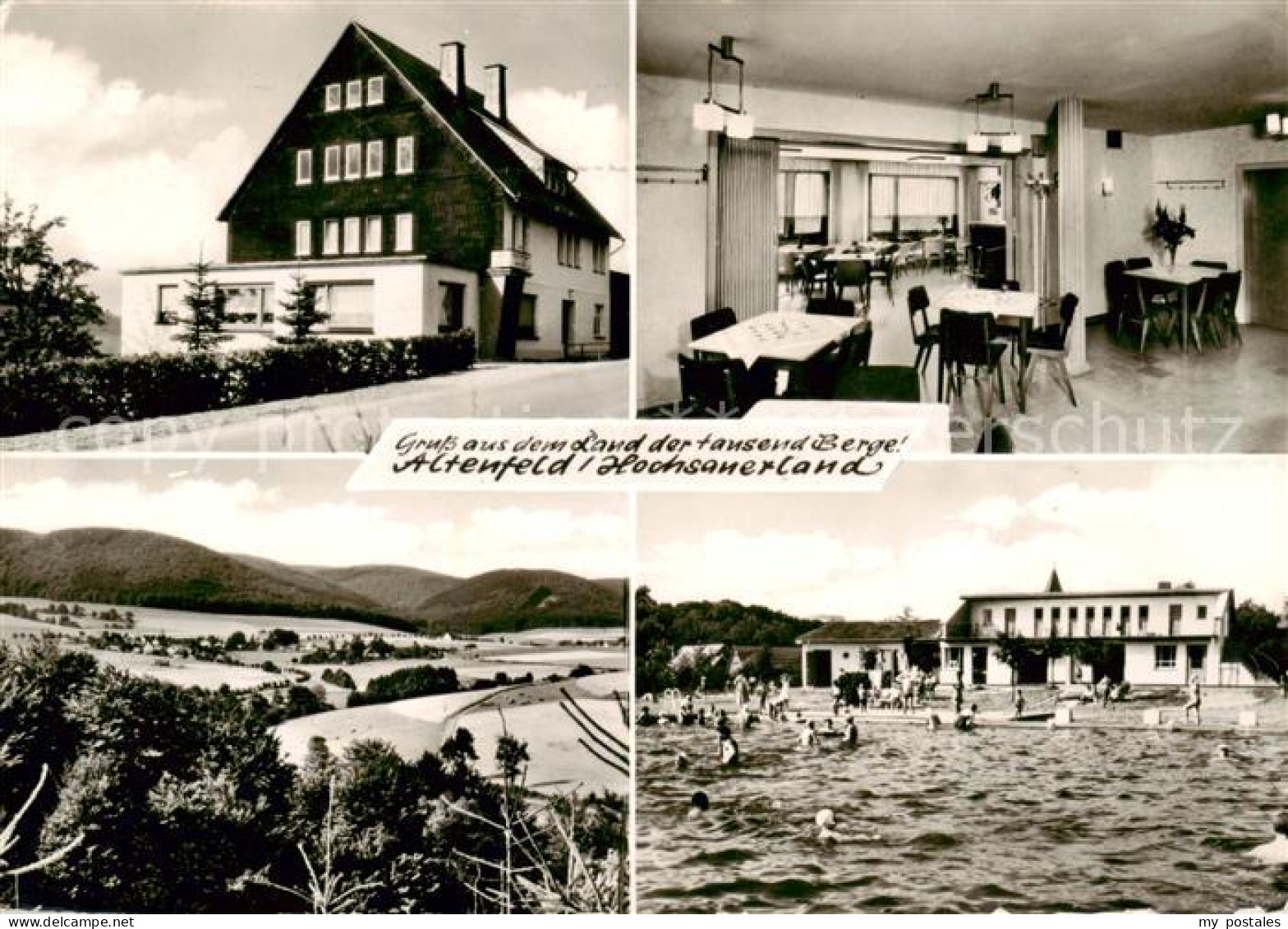 73854135 Altenfeld Sauerland Gasthof Pension Haus Wuellner Gastsstube Badestrand - Winterberg