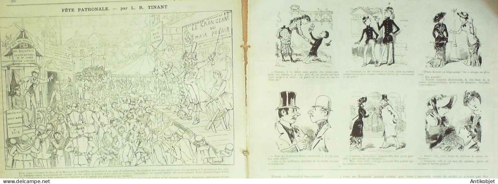 La Caricature 1882 N°146 L'armée Allemande Caran D'Ache Tinant Trock Loys - Magazines - Before 1900