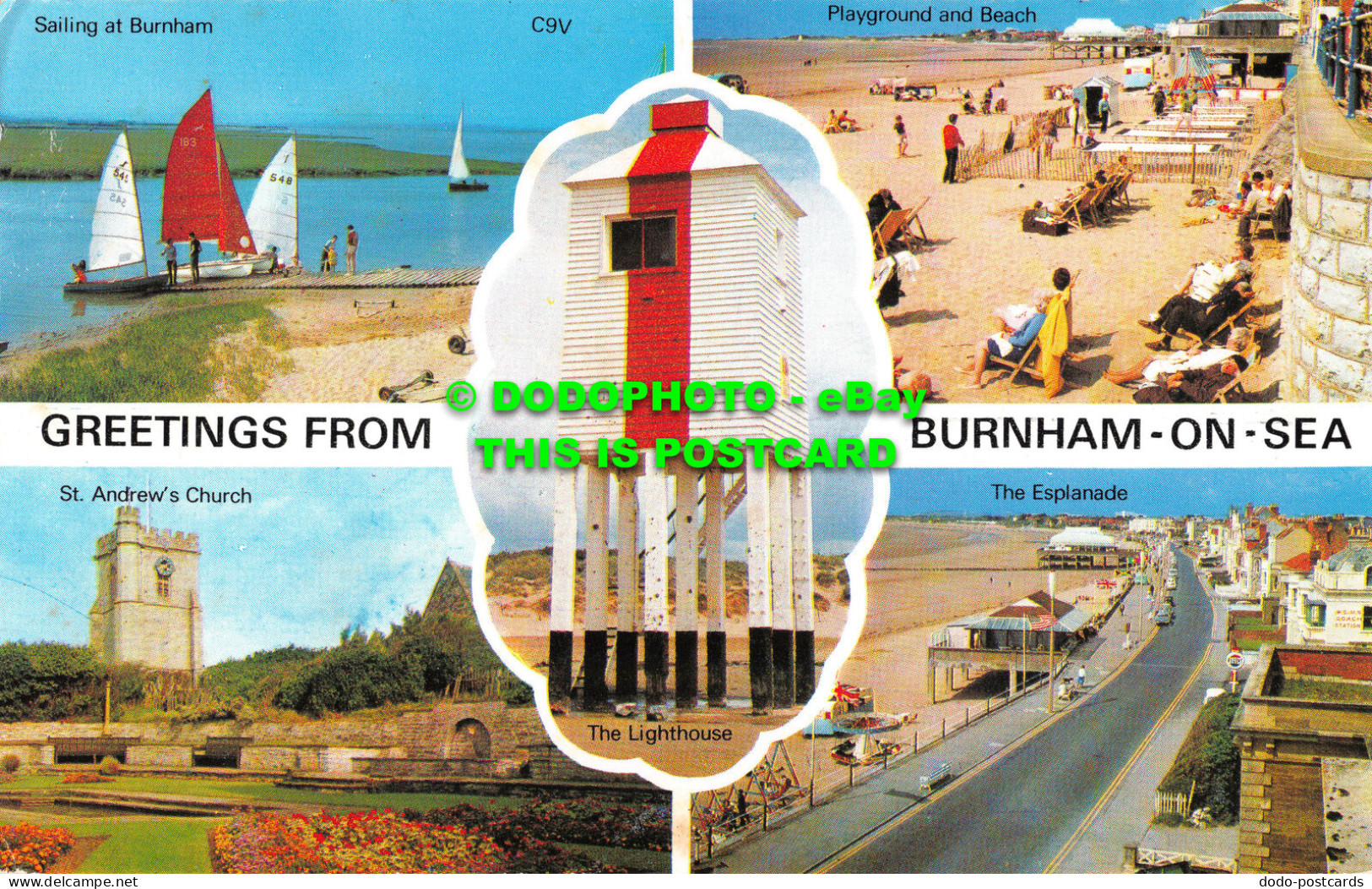 R519328 Greetings From Burnham On Sea. St. Andrew Church. The Esplanade. Harvey - Monde