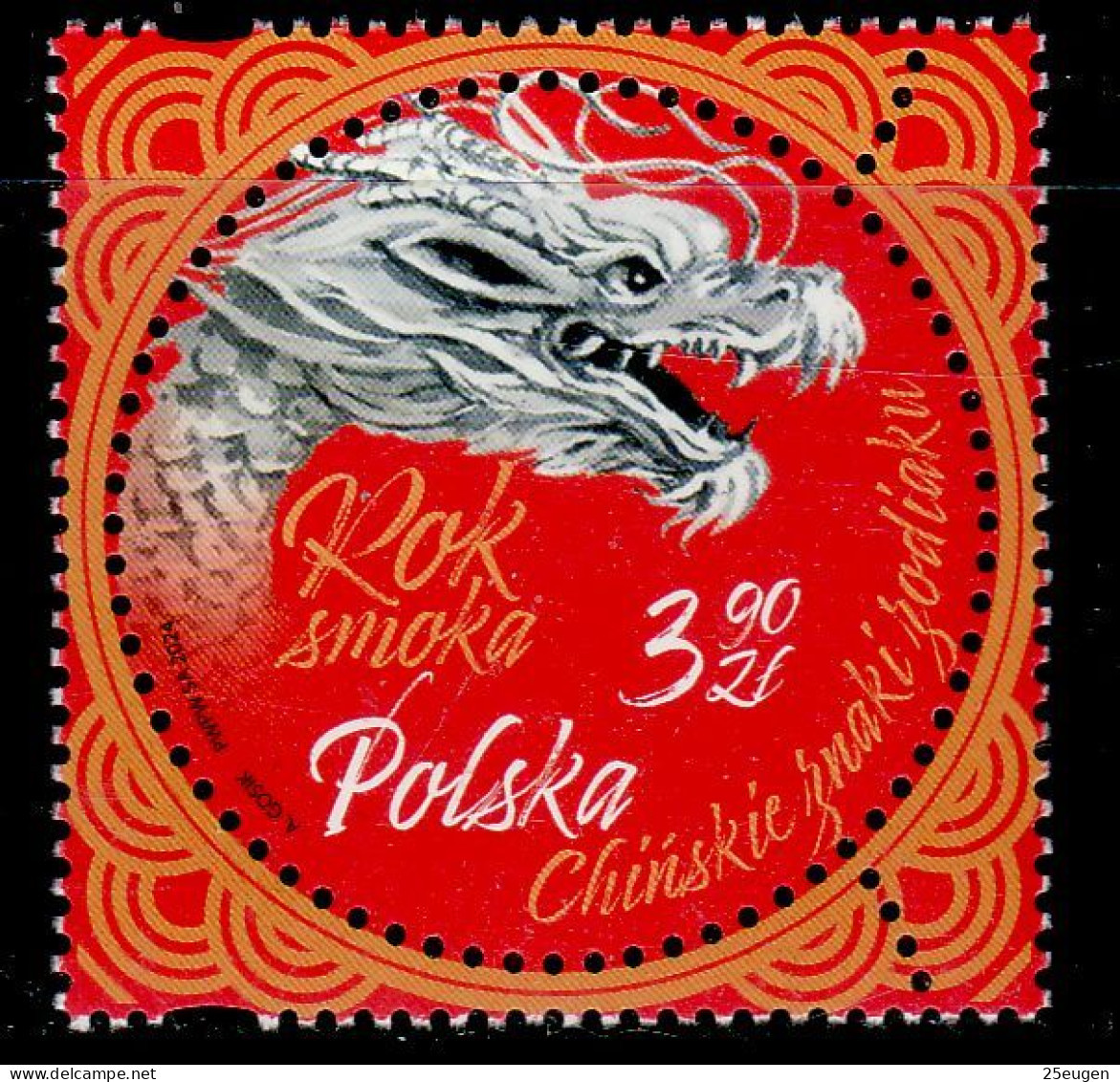 POLAND 2024 CHINESE ZODIAC SIGNS DRAGON  MNH - Neufs