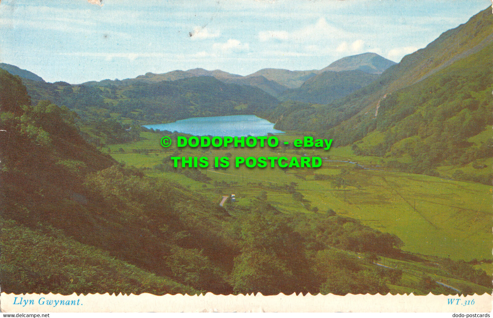 R519331 Llyn Gwynant. Valentine. Valchrome. 1964 - Monde