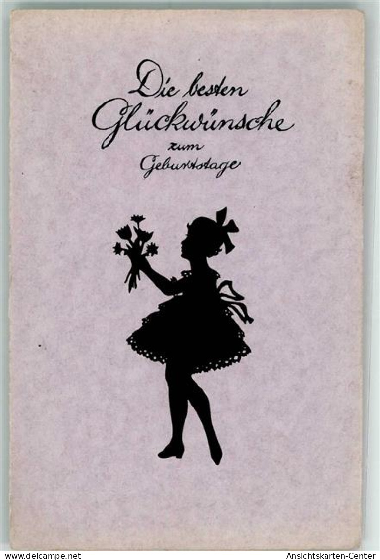 39627905 - Geburtstag Maedchen Mit Blumen - Altri & Non Classificati