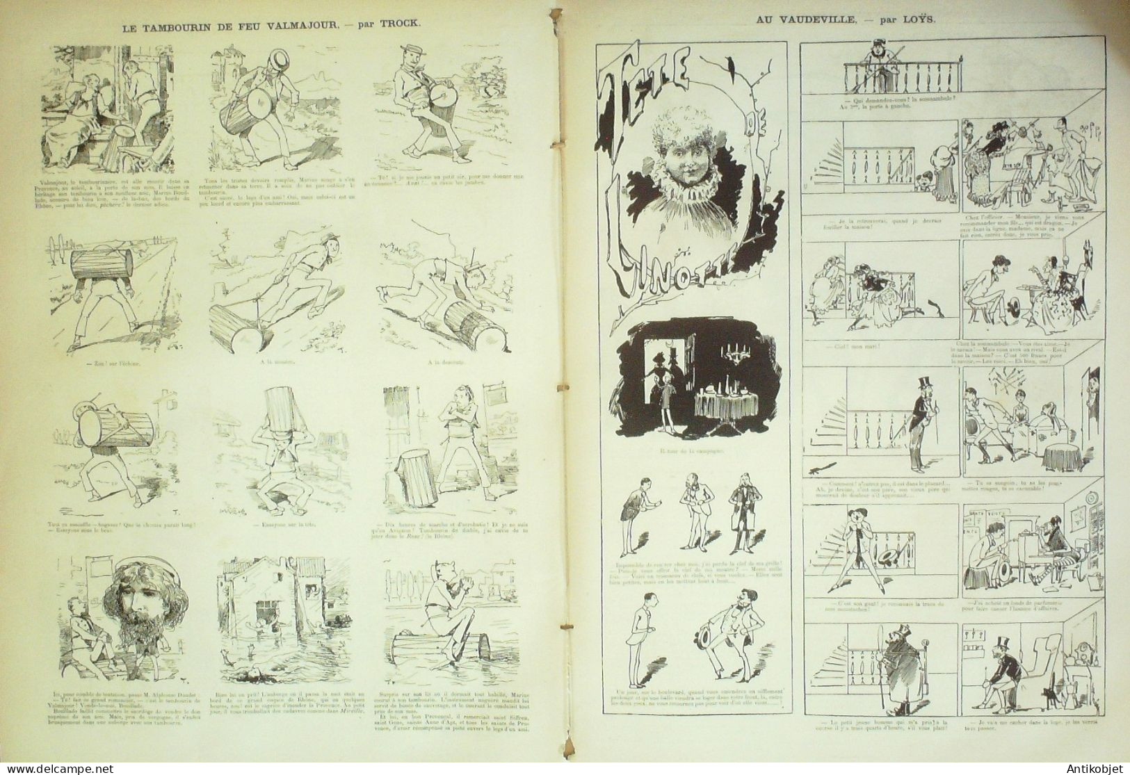 La Caricature 1882 N°147 Manières De Voir Et Dévisager Robida Vaudeville Loys Trock - Magazines - Before 1900