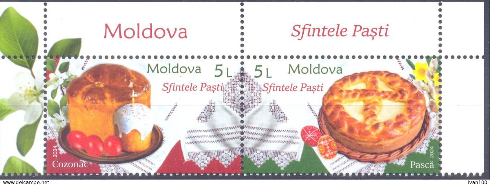 2024. Moldova,  Holy Easter, 2v,   Mint/** - Moldavie