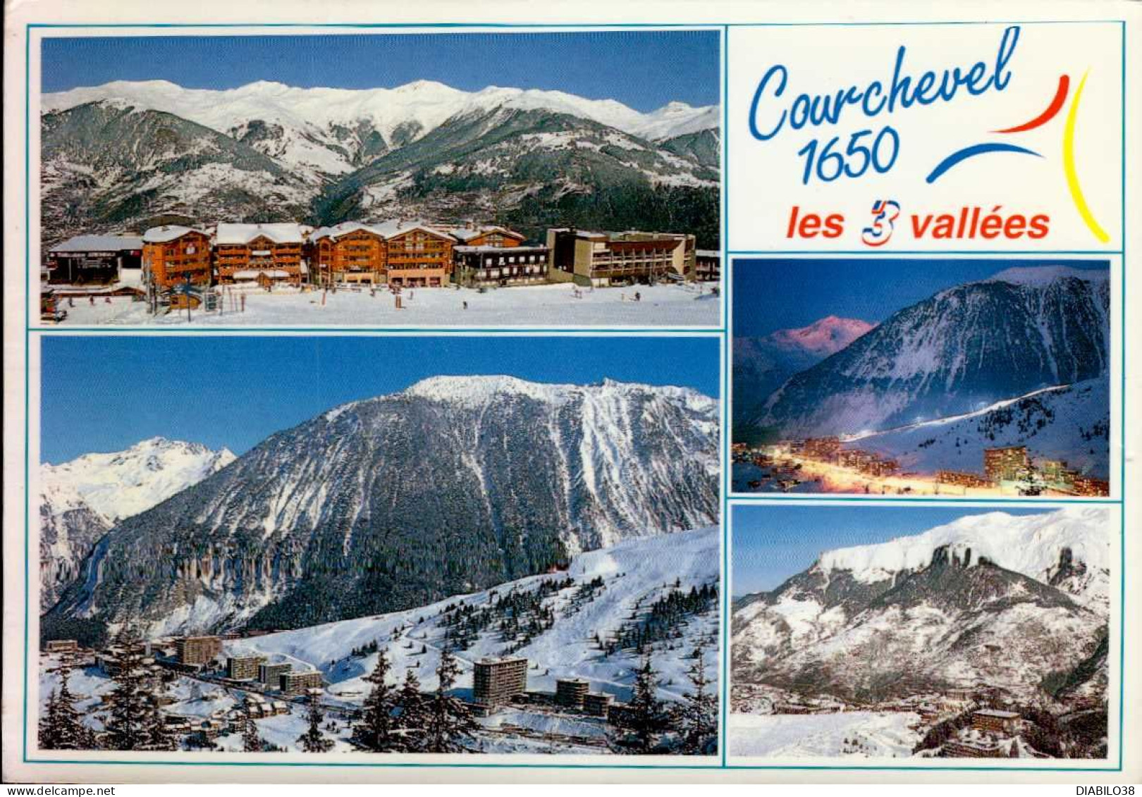 COURCHEVEL    ( SAVOIE )   LOT DE 4 CARTES  . - Courchevel