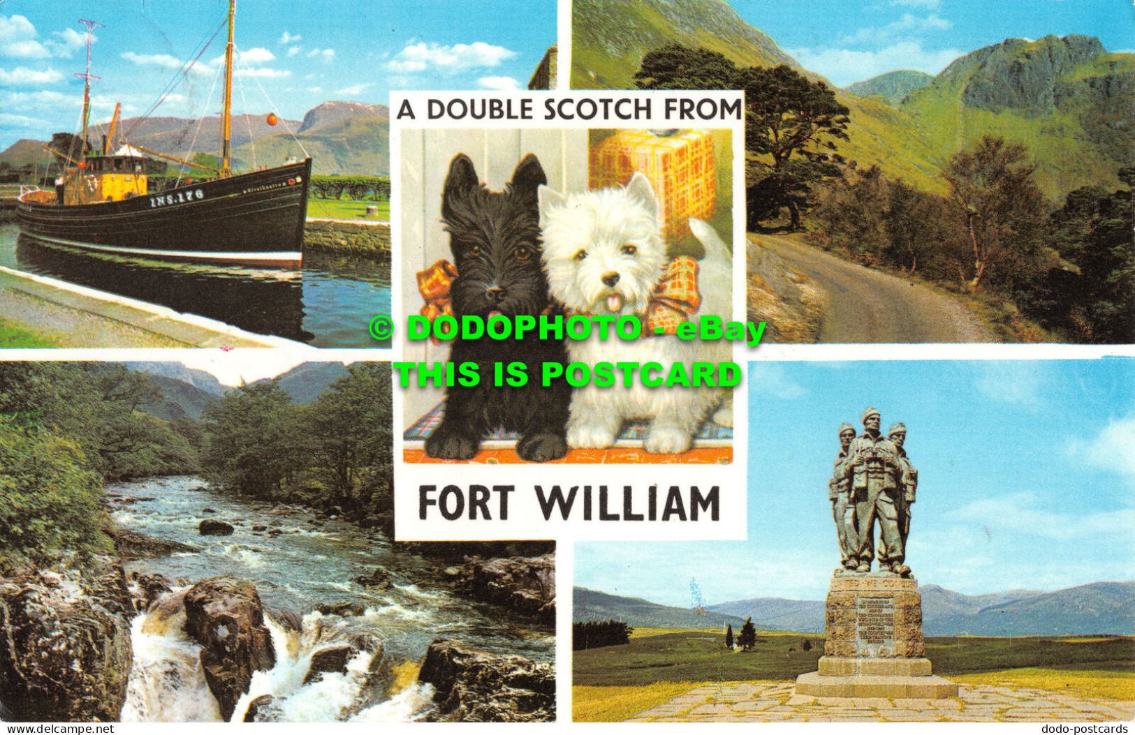 R519239 A Double Scotch From Fort William. In Glen Nevus. The Commando Memorial. - Monde