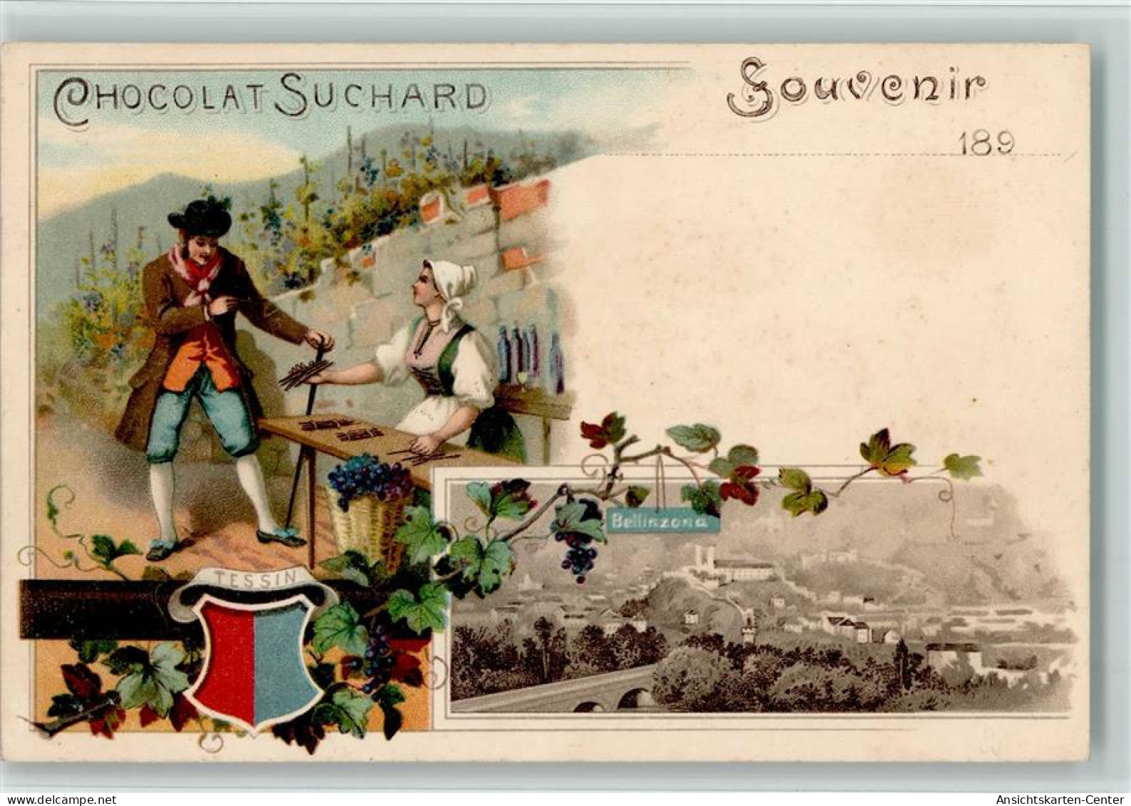 13406105 - Suchard Chocolat - Gruss Aus Tessin - 1898 - - Reclame