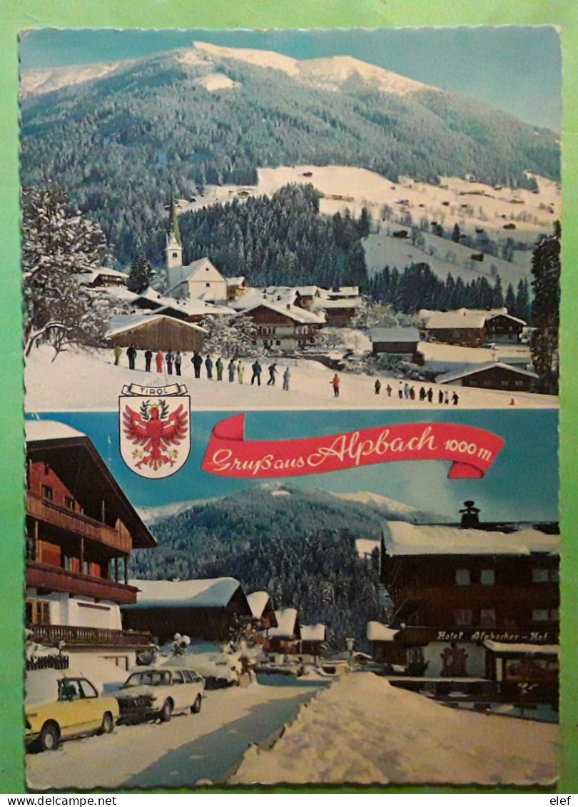 OSTERREICH,  Gruss Aus ALPBACH , Tirol, Wintersportplatz , Gesamtansicht Und Hauptstrasse 1978, TB - Autres & Non Classés