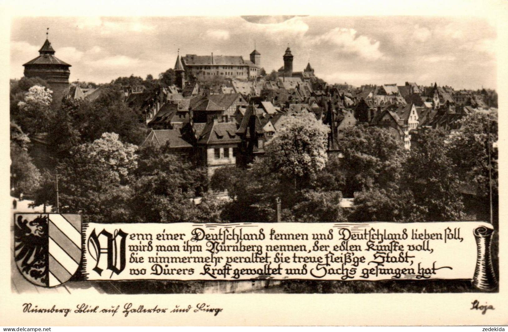 H1640 - Nürnberg - Burg Stoja Verlag Maiwald . Meyer Optik - Nuernberg