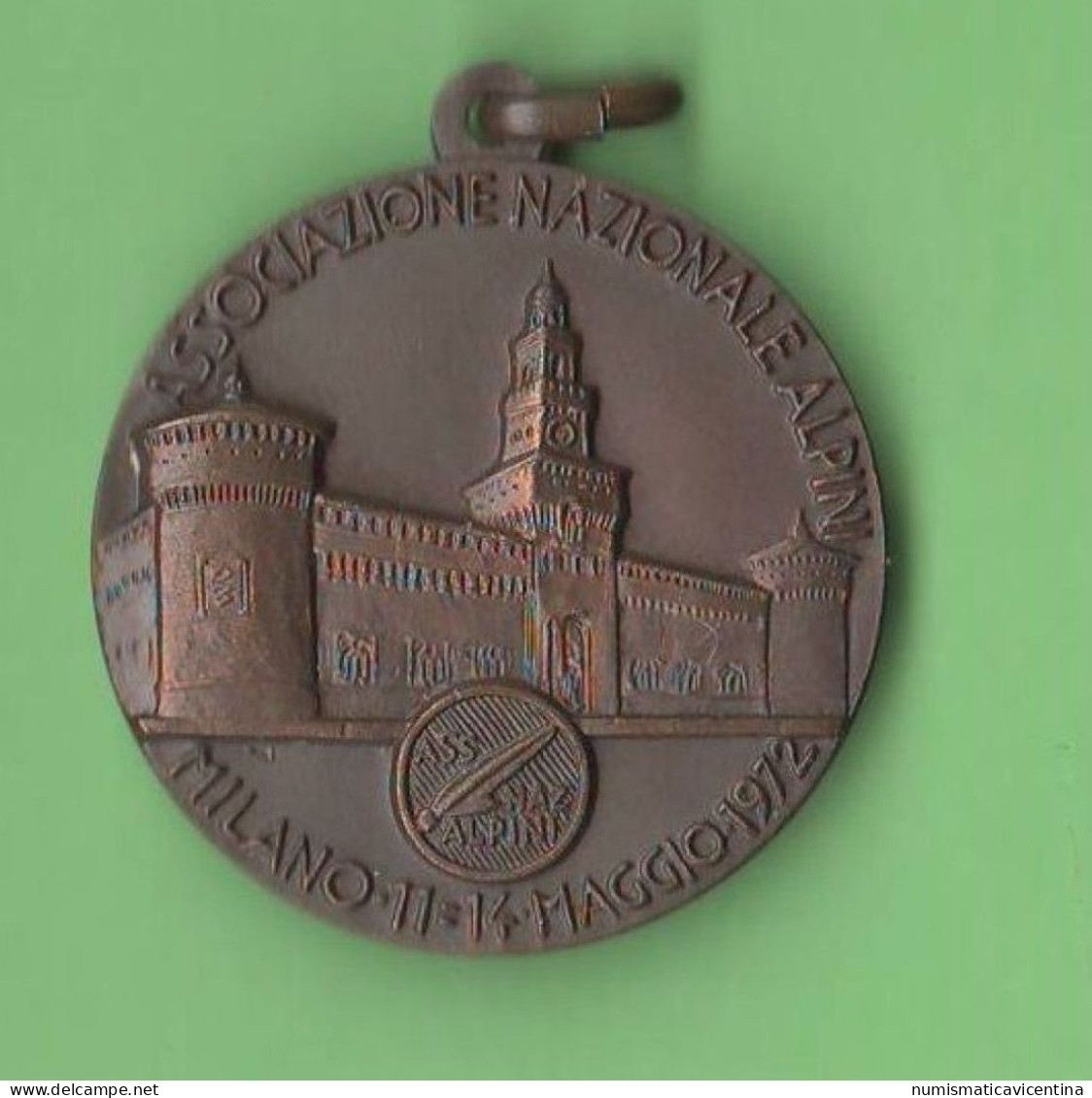 Alpini 1972 Milano 45° Adunata 150° Fondazione Corpo Alpini ANA Medaglia Bronzo - Italië