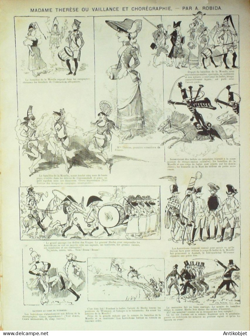 La Caricature 1882 N°148 Me Thérèse Ou Vaillance & Chorégraphie Robida Trock - Tijdschriften - Voor 1900