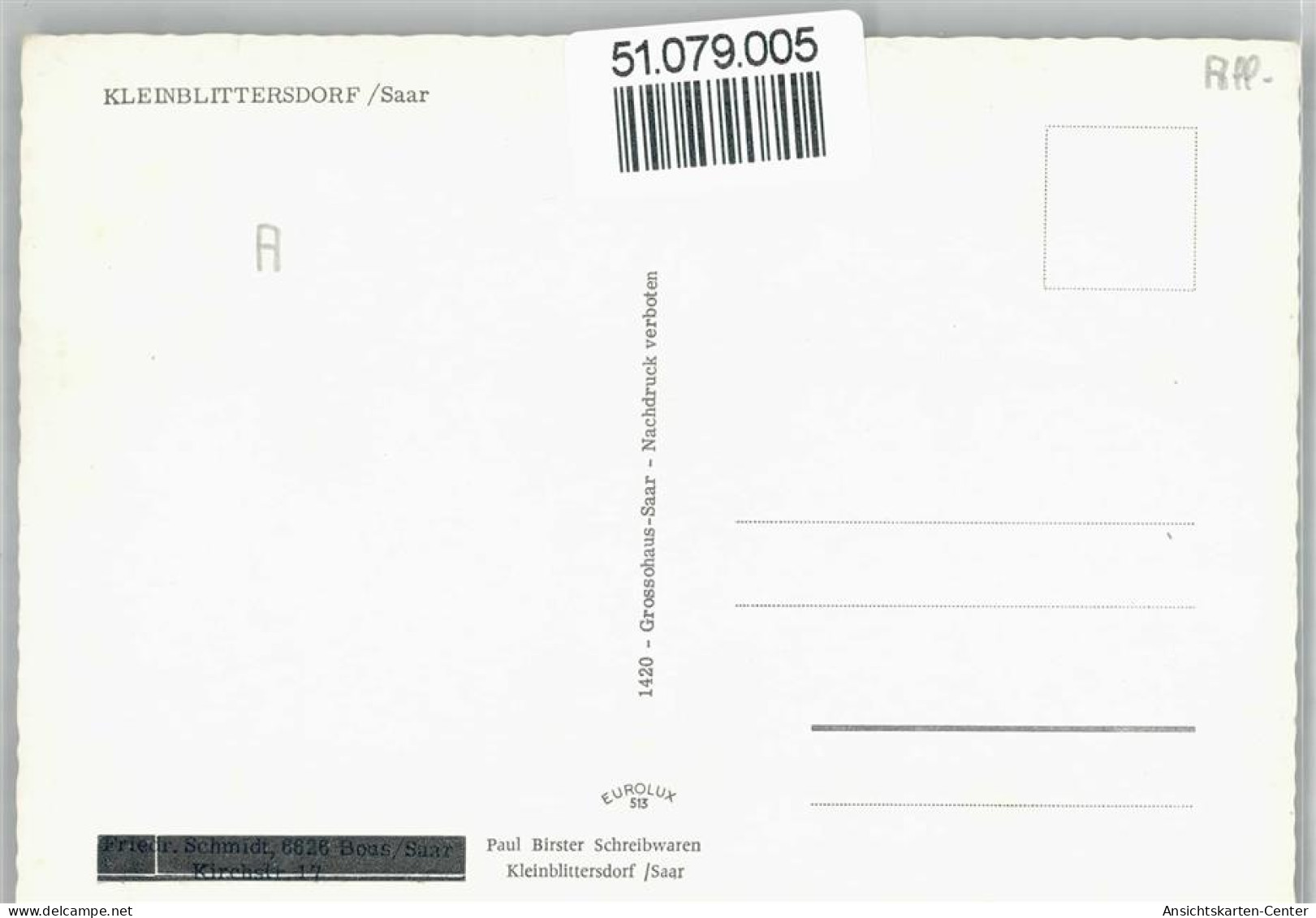 51079005 - Kleinblittersdorf - Other & Unclassified
