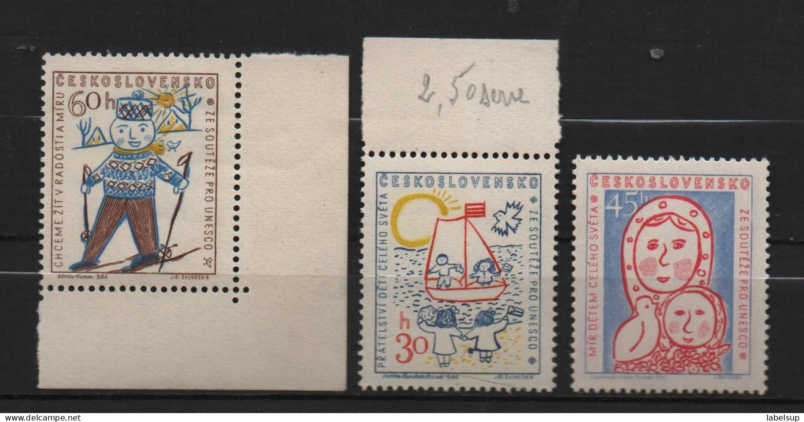 Lot De Timbres Neufs** De Tchecoslovaquie De 1958 Unesco MNH - Nuovi