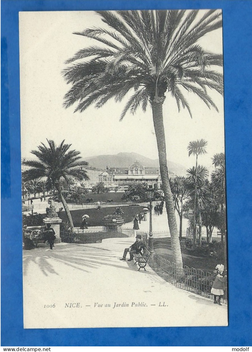 CPA - 06 - Nice - Vue Du Jardin Public - Animée - Non Circulée - Parken En Tuinen