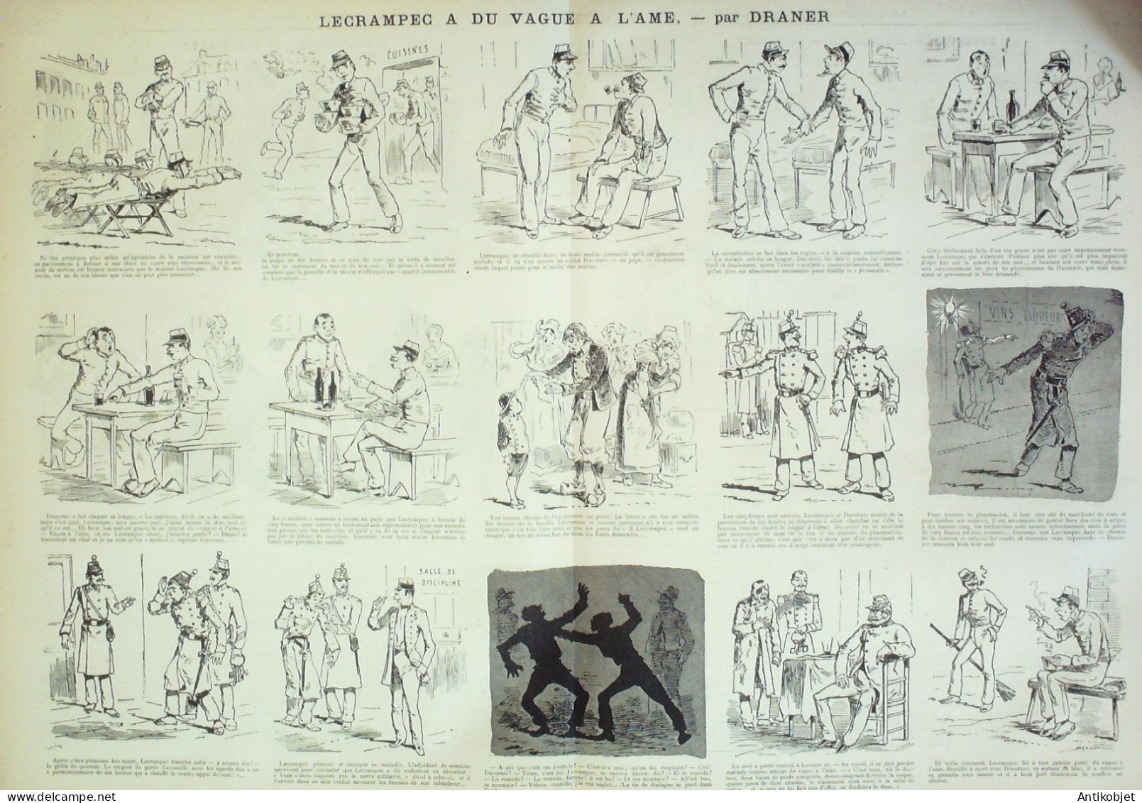 La Caricature 1882 N°149 Lecrampec à Du Vague à L'âme Draner Vendanges Tinant Trock - Revistas - Antes 1900